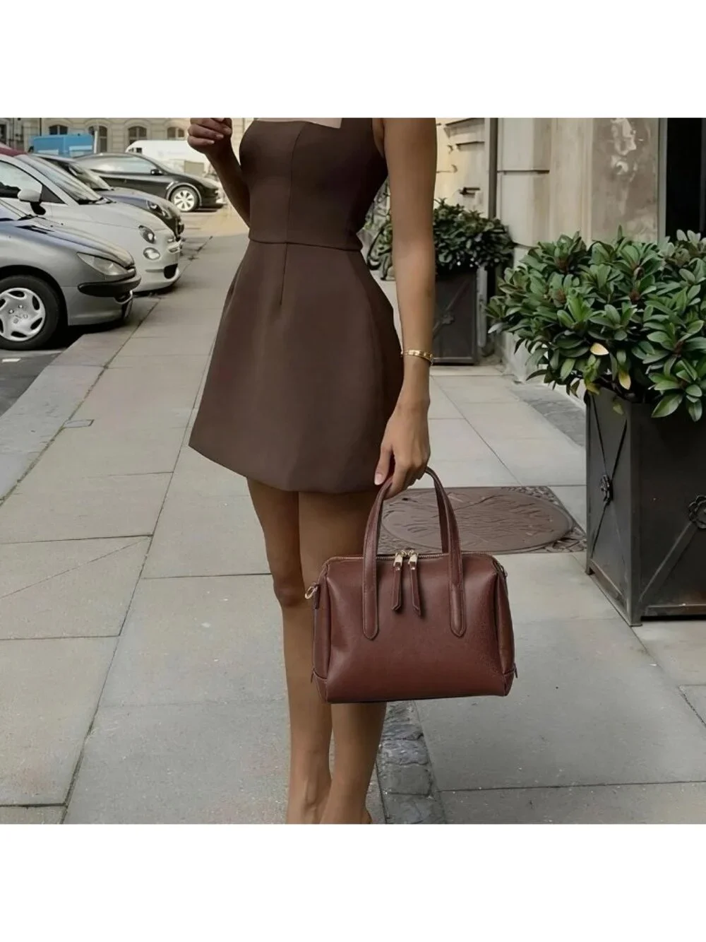 Vintage Vegan Leather Boston Bag for Women | Retro Satchel & Crossbody Purse